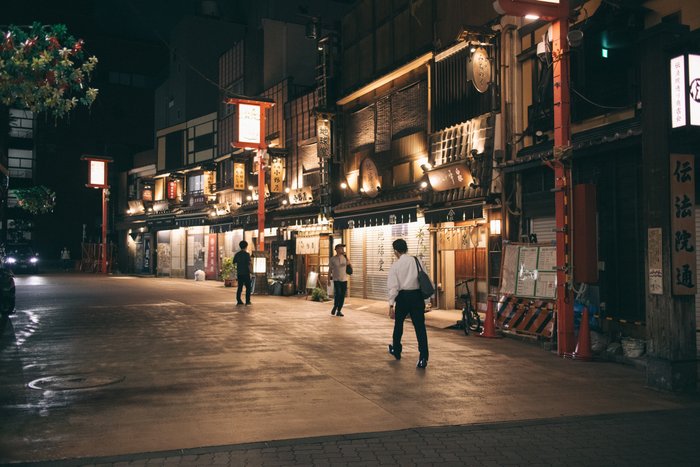 Lantern Glow at Night
