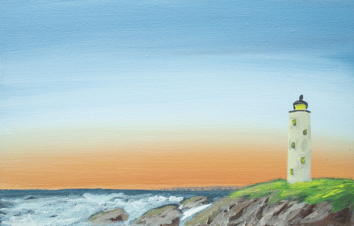 Lighthouse And Sunset