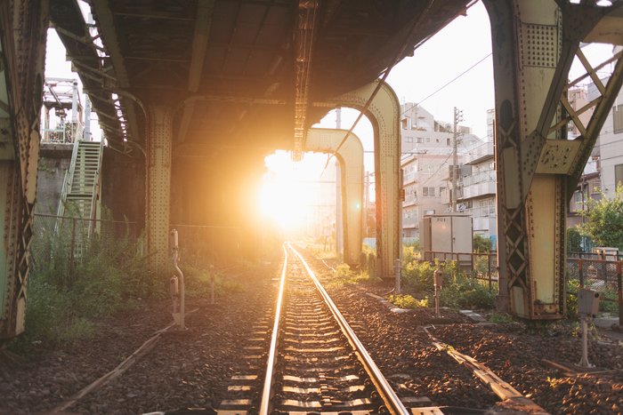 Sunset on the Tracks