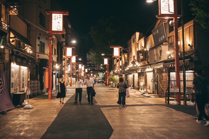 Lantern Glow at Night